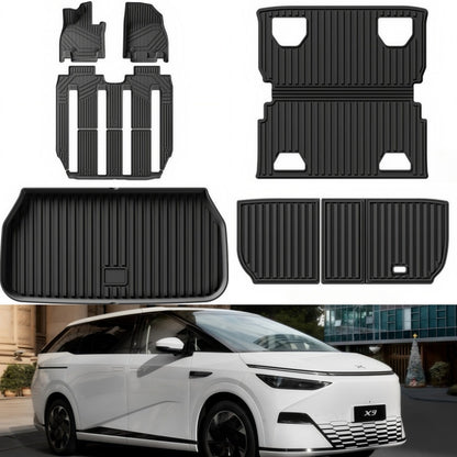 All-Weather TPE Floor Mats & Trunk Mats for XPeng X9