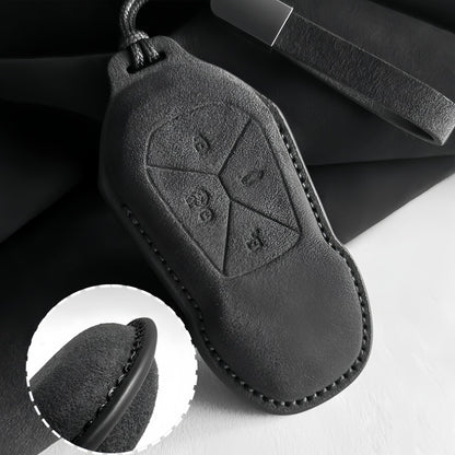 Premium Suede Car Key Fob Cover for Xpeng All Models