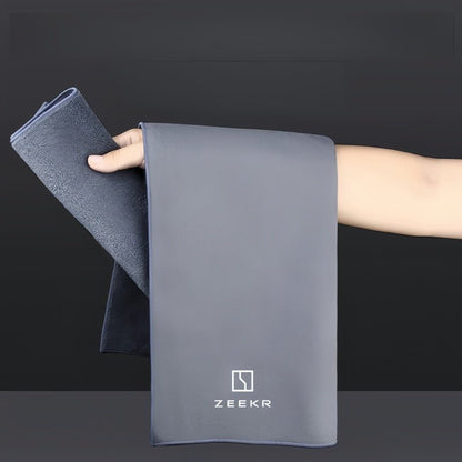 30x60cm Dual Layer Plush Leather Car Wash Towel for Zeekr - NICE EVS