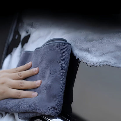 30x60cm Dual Layer Plush Leather Car Wash Towel for Zeekr - NICE EVS
