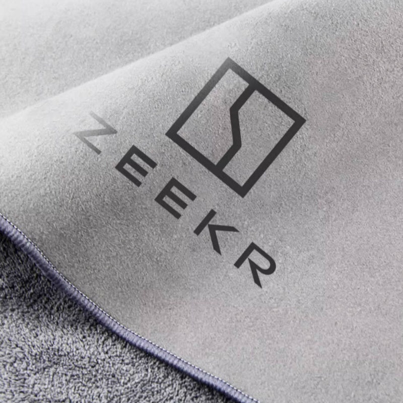 30x60cm Dual Layer Plush Leather Car Wash Towel for Zeekr - NICE EVS
