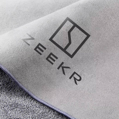 30x60cm Dual Layer Plush Leather Car Wash Towel for Zeekr - NICE EVS