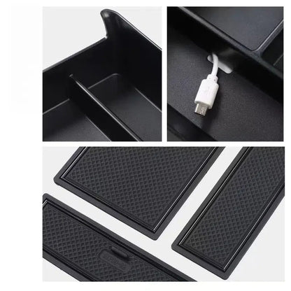 For XPeng G9 Armrest Box Storage