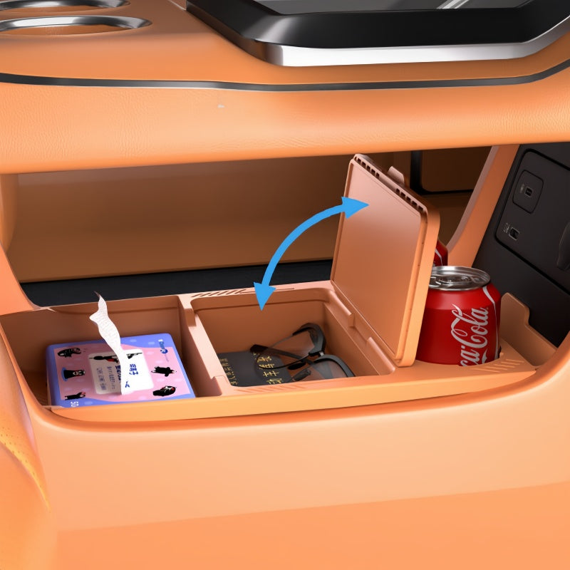 Dual-Layer Lower Console Storage Box for Aion V