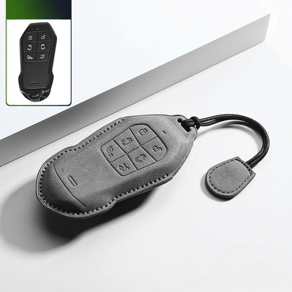 Premium Leather Key Fob Cover for Xpeng X9