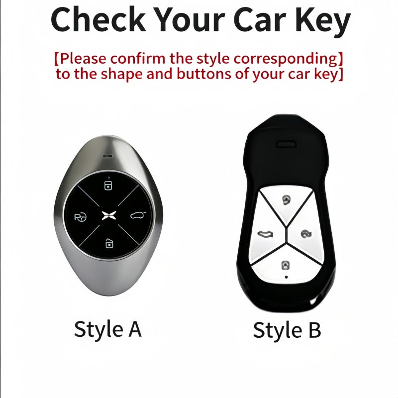 Premium Leather Key Fob Cover for Xpeng EV