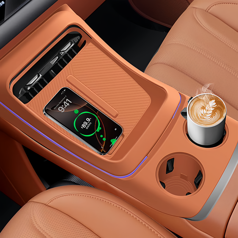 Console Charger & Cup Holder Silicone Mat for Aion V