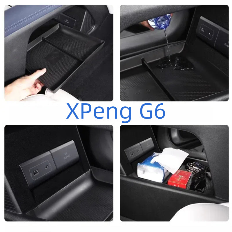 For XPeng G6 Center Console Sundries Packing Organizer Central Armrest Storage Box