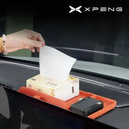 For XPeng G9 Navigation Screen Rear Storage Box Tissue Box