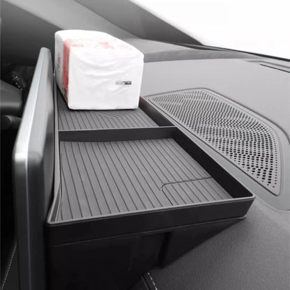 For ZEEKR 001 Center Console Screen Back Storage Box Organizer Tissue Box