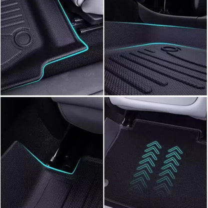 For ZEEKR 001 All-Weather Rubber TPE Floor Mat Carpet Trunk Mat