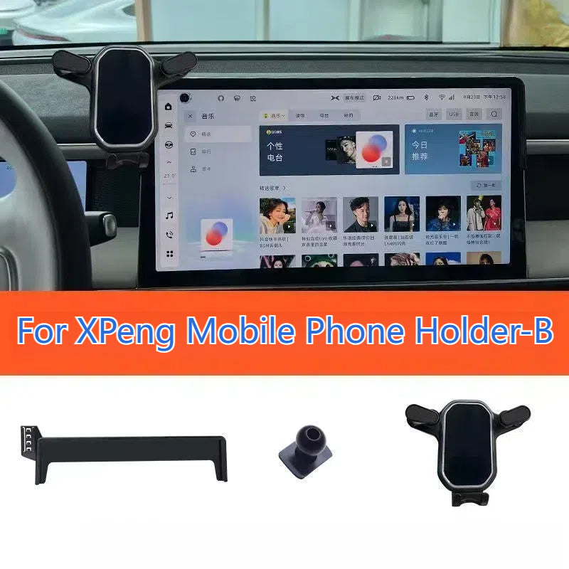 For XPeng Car Navigation Screen Plug-in Mobile Phone Holder