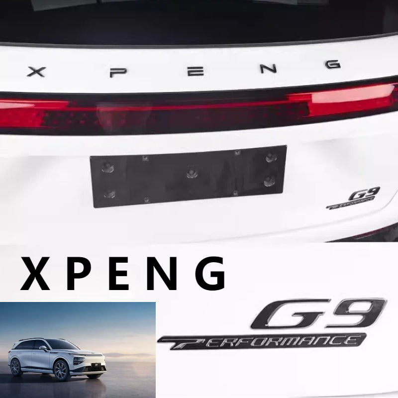 For XPENG G9 Car Body Logo Blackened Logo Modification