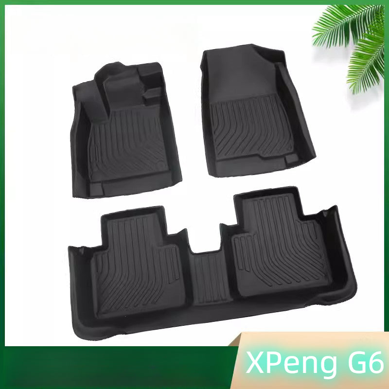 For XPeng G6 All-Weather TPE Rubber Non-Slip Waterproof Foot Mat