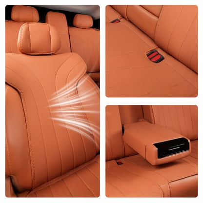 Half-Wrapped Napa Leather Seat Covers for Aion RT