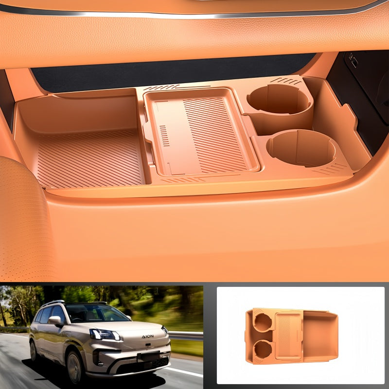 Dual-Layer Lower Console Storage Box for Aion V