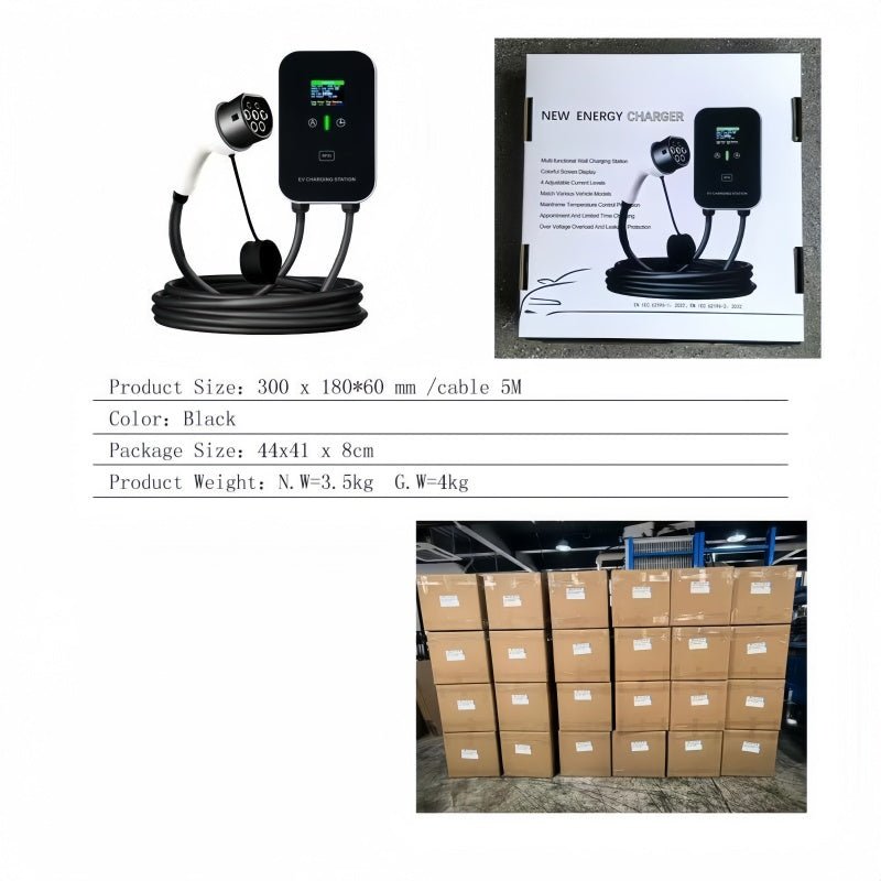 7KW Universal EV Home Charger - Type 2 & J1772 Connector - NICE EVS