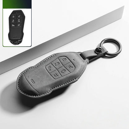 Premium Leather Key Fob Cover for Xpeng X9
