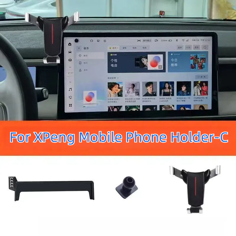 For XPeng Car Navigation Screen Plug-in Mobile Phone Holder