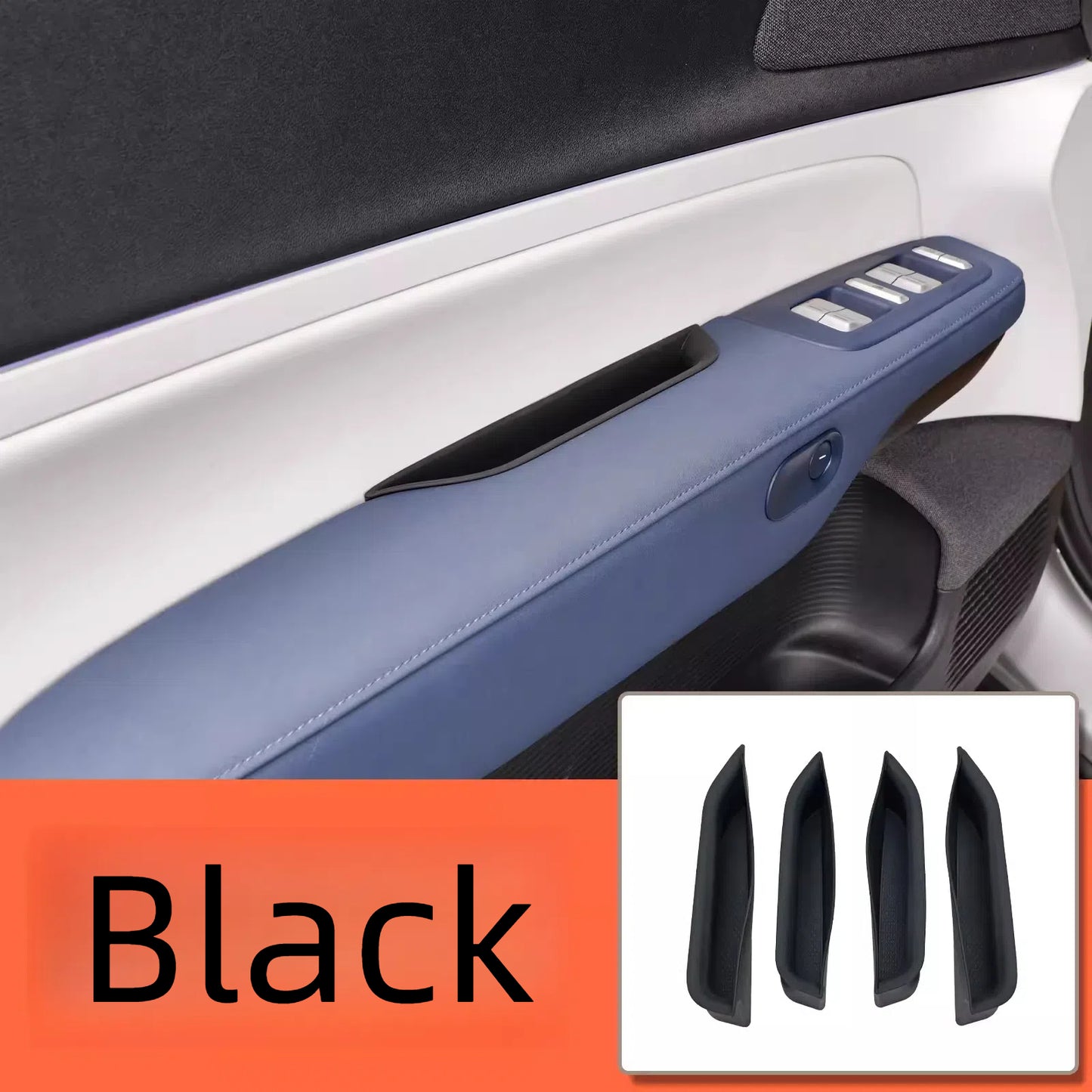 For XPENG G6 Car Door Handle Silicone Storage Box