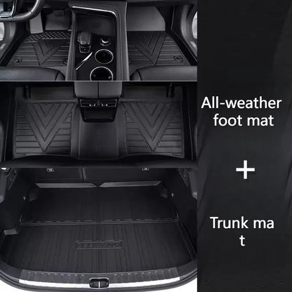 For ZEEKR X All-Weather Rubber TPE Floor Mat Carpet Trunk Mat