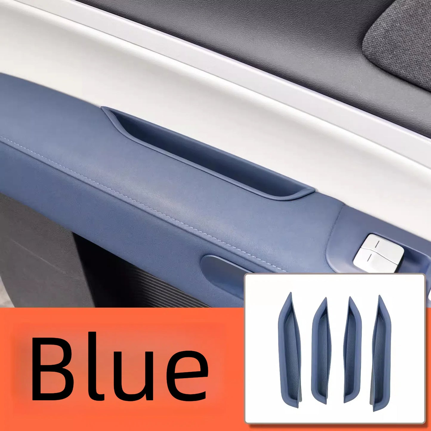 For XPENG G6 Car Door Handle Silicone Storage Box