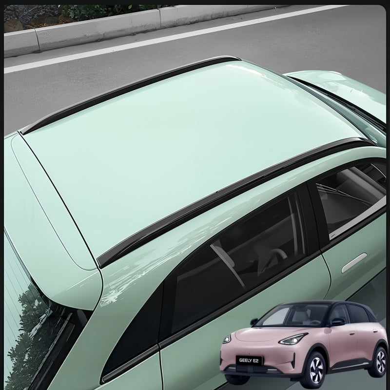 Roof Gloss Black Decorative Vertical Rail for Geely E2 / EX2