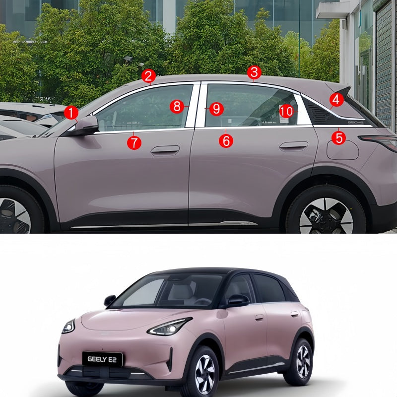Window Stainless Steel Trim Molding for Geely E2 / EX2