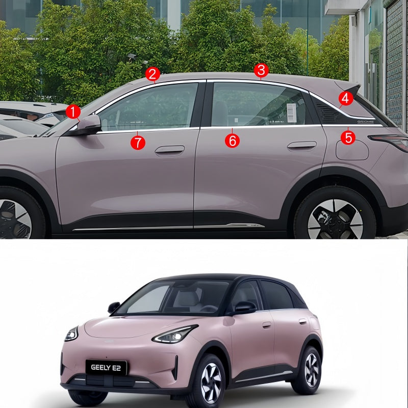 Window Stainless Steel Trim Molding for Geely E2 / EX2