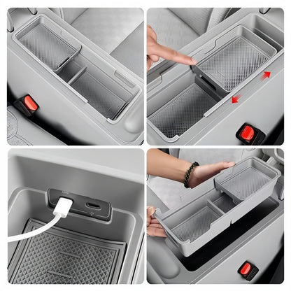 2-Tier Armrest Storage Box for Leapmotor B03X