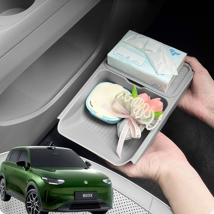 Dual-Layer Lower Center Console TPE Tray for Leapmotor B03X