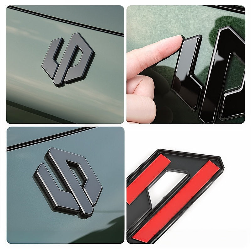 Gloss Black Logo Badge Covers for Leapmotor B03X