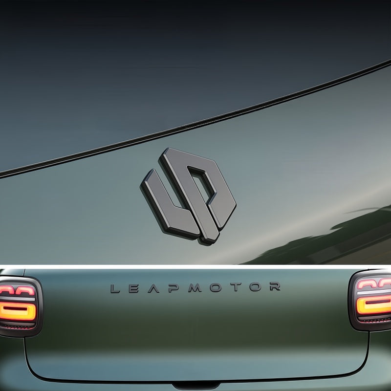 Gloss Black Logo Badge Covers for Leapmotor B03X