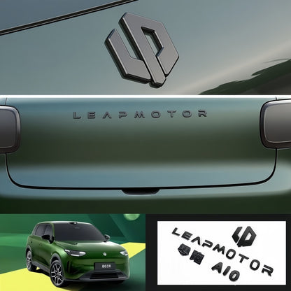 Gloss Black Logo Badge Covers for Leapmotor B03X