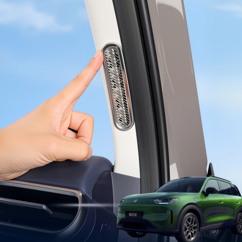 A-Pillar Air Vent Stainless Steel Anti-Blocking Cover for Leapmotor B03X - NICE EVS