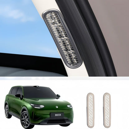 A-Pillar Air Vent Stainless Steel Anti-Blocking Cover for Leapmotor B03X - NICE EVS