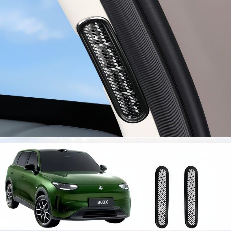 A-Pillar Air Vent Stainless Steel Anti-Blocking Cover for Leapmotor B03X - NICE EVS