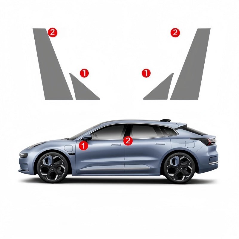 A Pillar & B Pillar TPU Protective Film for Zeekr - NICE EVS