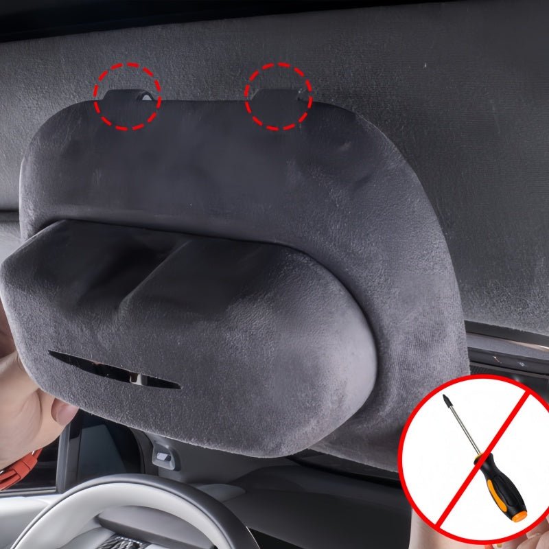 ABS Suede Car Sunglasses Storage Box for 2026 XPENG P7+ - NICE EVS