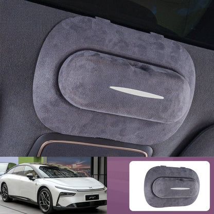 ABS Suede Car Sunglasses Storage Box for 2026 XPENG P7+ - NICE EVS