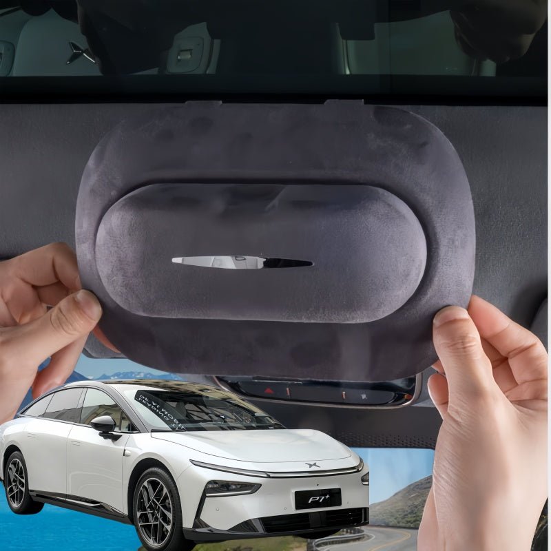ABS Suede Car Sunglasses Storage Box for 2026 XPENG P7+ - NICE EVS