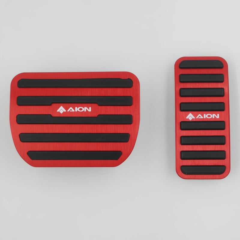 Brushed Aluminum Performance Pedal Covers for Aion UT/RT/V