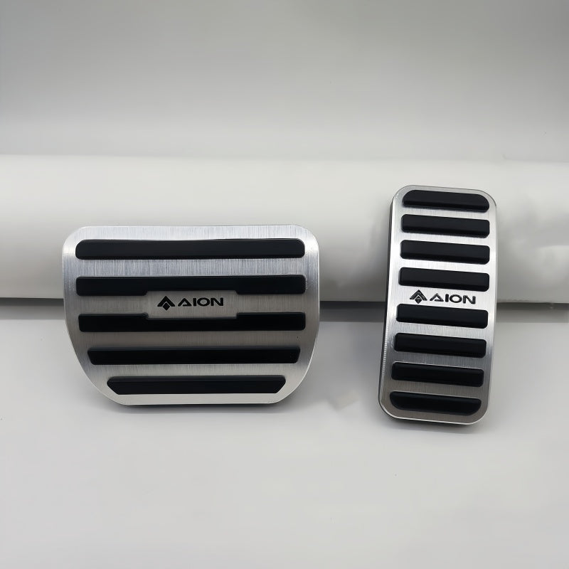 Brushed Aluminum Performance Pedal Covers for Aion UT/RT/V