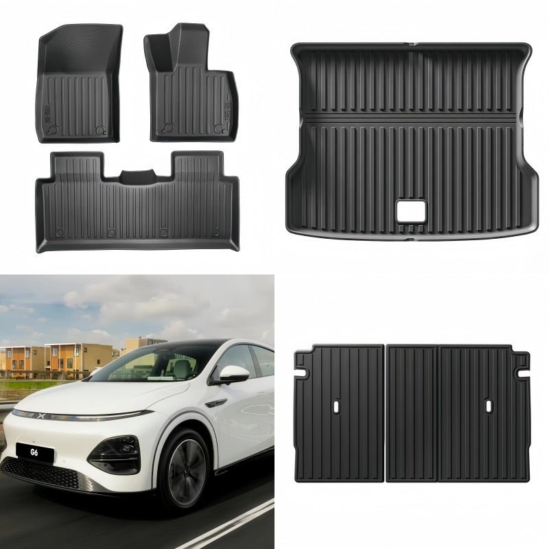 All - Weather Floor Mats & Trunk Mats for RHD XPeng G6 - NICE EVS