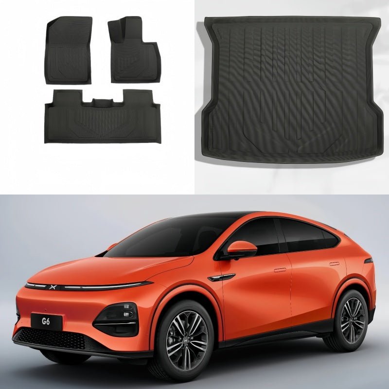 All - Weather Floor Mats & Trunk Mats for RHD XPeng G6 - NICE EVS