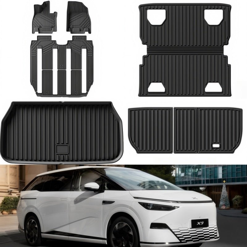All - Weather TPE Floor Mats & Trunk Mats for XPeng X9 - NICE EVS