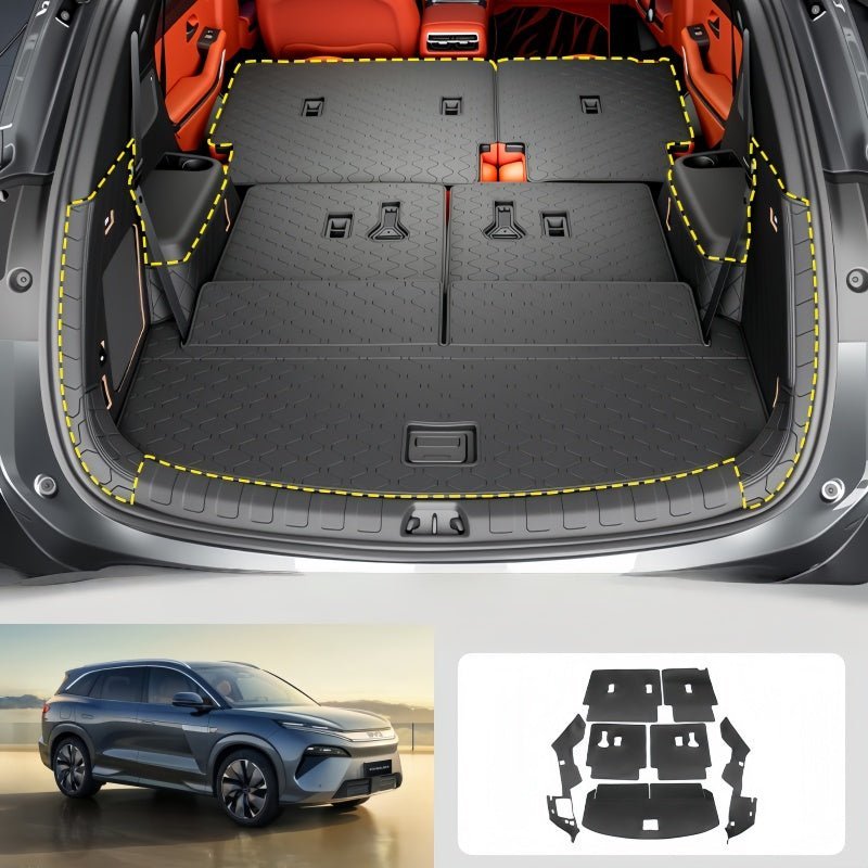 Anti-Slip Full Surround Trunk Floor Mats BYD Sealion 8 / Atto 8 - NICE EVS
