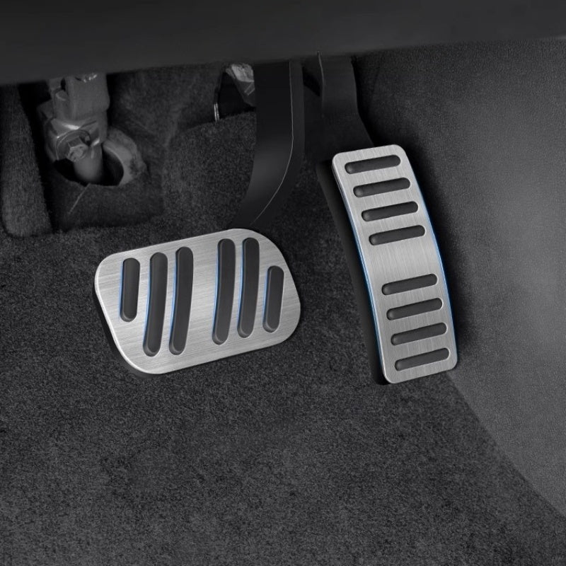 Brushed Aluminum Performance Pedal Covers for BYD Sealion 5 DM-i - NICE EVS