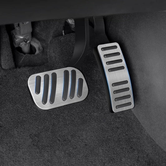 Brushed Aluminum Performance Pedal Covers for BYD Sealion 5 DM-i - NICE EVS