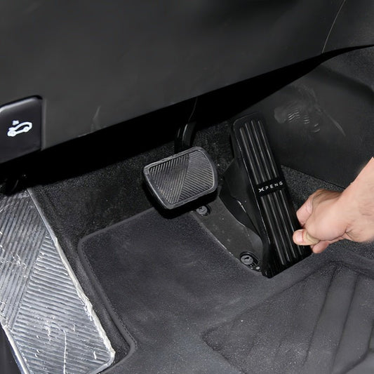 Brushed Aluminum Performance Pedal Covers for Xpeng G6 G9 P7 P7+ - NICE EVS